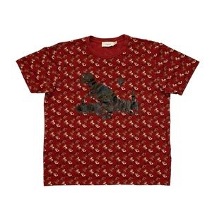 Coach Horse And Carriage Print Rexy In The City T-Shirt Large Red Multi